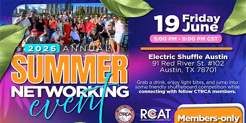 CTRCA June 19 - SUMMER NETWORKING EVENT
