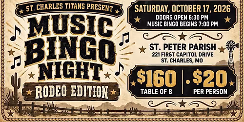 Titans Music Bingo - Rodeo Edition
