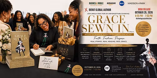 Grace Sewn In: From Dream to Destiny \u2014 Book Signing & Author Talk at FIT