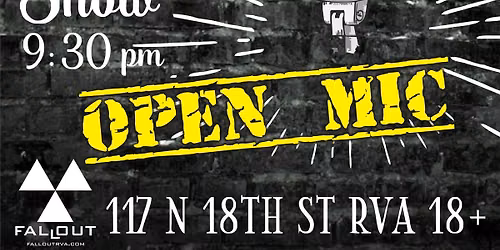 Underground Comedy at Fallout - Open Mic Comedy