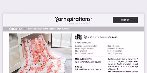 Crochet baby blanket 