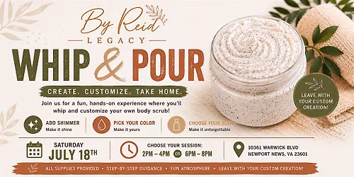 The Whip & Pour Studio: Body Scrub Edition