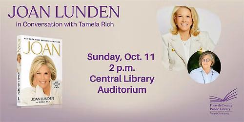 Joan Lunden in Conversation with Tamela Rich