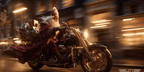 \ud83d\udd25\ud83c\udf85 De Sint ruilt z\u2019n paard voor een Harley!