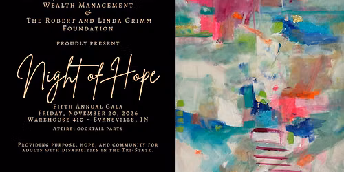 Night of Hope gala benefiting The Hope Gallery | Purpose for adults with disabilities