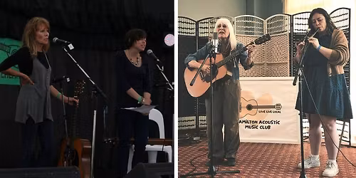 Jean and Andrea at Titirangi Folk Club in May!!
