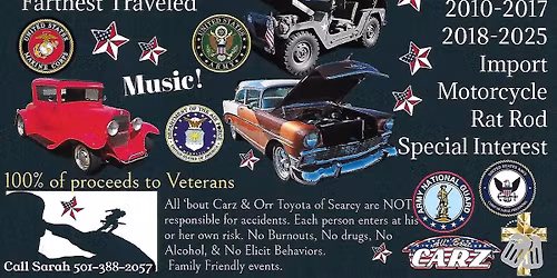 9th Annual Salute Our Vets  Truck, Bike, and Car show 