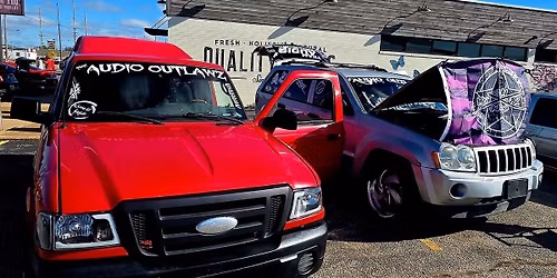 Chillin at the lot bass meet car show cruise in what ever you want it to be come hang out 