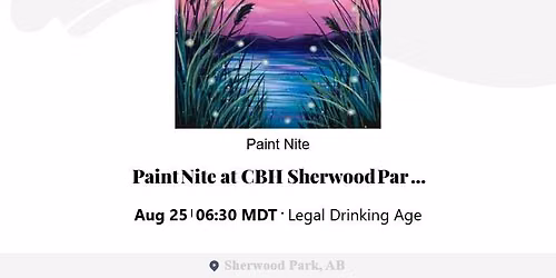 Paint Nite in the Park "Candy Skies and Fireflies"