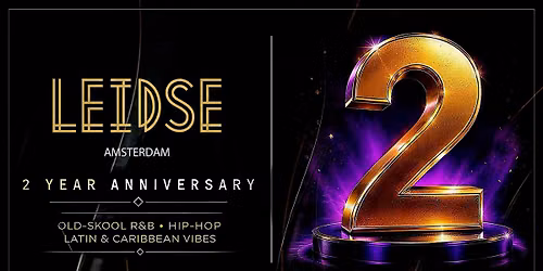 2 Year Anniversary \u2013 Old School R&B \u2022 Hip Hop \u2022 Latin \u2022 Caribbean vibes