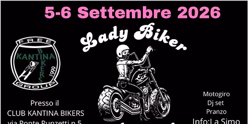 LADY BIKER ON THE ROAD