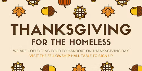 Thanksgiving Meal for the Homeless