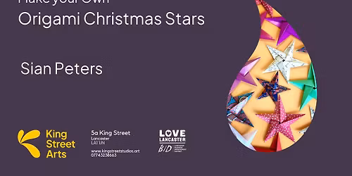 Make your own Origami Christmas Stars with Sian Peters