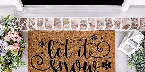 Sip & Paint Festive Doormats at Little Straw Winery West Kelowna