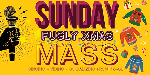 SUNDAY MASS FUGLY XMAS SWEATER \ud83c\udf84 1.JULEDAG