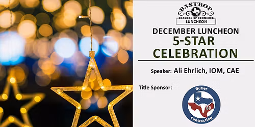 December Luncheon: 5-Star Celebration