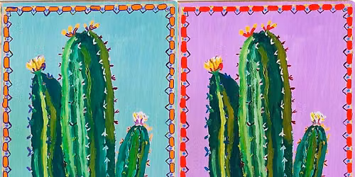 STEP-BY-STEP KIDS CACTUS PAINTING WORKSHOP