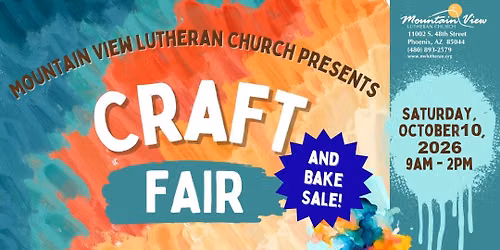 Craft \/Vendor Bake Sale