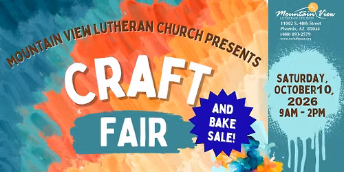 Craft \/Vendor Bake Sale