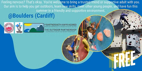 Free Climbing Session for Care Experienced Young People-Cardiff-Age 13-18