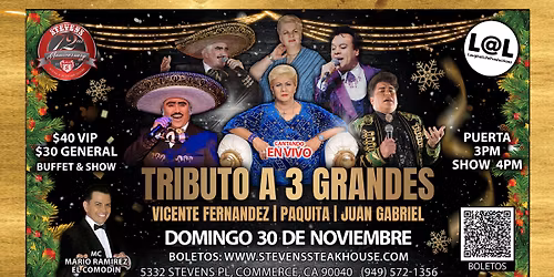 TRIBUTO A 3 GRANDES EN VIVO!