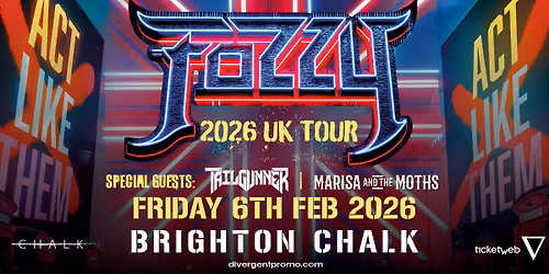 Fozzy at Chalk, Brighton