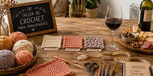 Taller de crochet para principiantes: crea tu primera pieza