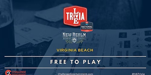 Weekly Live Trivia Nights at New Realm Brewing Company - Virginia Beach