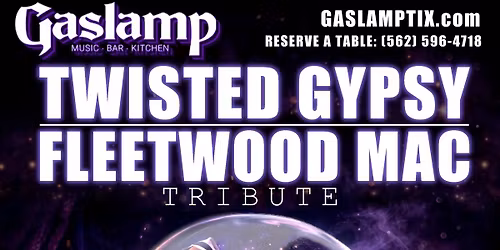 FLEETWOOD MAC Tribute TWISTED GYPSY with Special Guest CONTENDERS - Tribute to THE PRETENDERS
