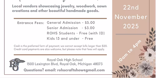 Royal Oak High School Arts and Crafts Market