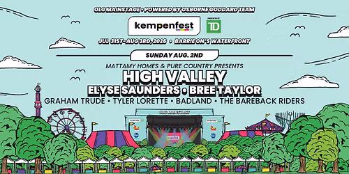 HIGH VALLEY w\/ Elyse Saunders, Bree Taylor, Graham Trude, Tyler Lorette, & More!