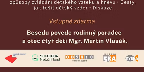 Beseda - Vzdor a vztek u d\u011bt\u00ed do 6 let - Mgr. Martin Vlas\u00e1k