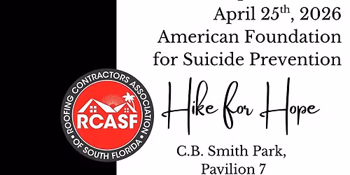 RCASF - Construction Hike for Hope (American Foundation for Suicide Prevention)