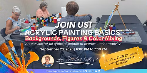 September 23 - Acrylic Painting Basics