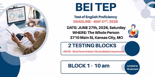 BEI Test of English Proficiency - KC