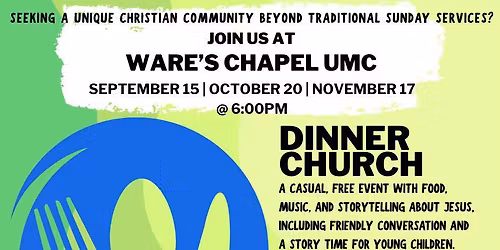 Dinner Church at Ware's Chapel UMC