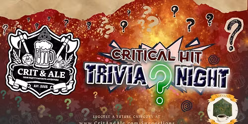 Critical Hit Trivia Night at Nirvana Coffee and Games