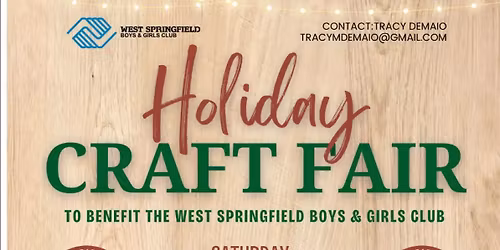Boys and Girls Club Annual Holiday Craft Fair