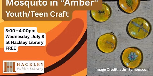Mosquito in "Amber" Craft!