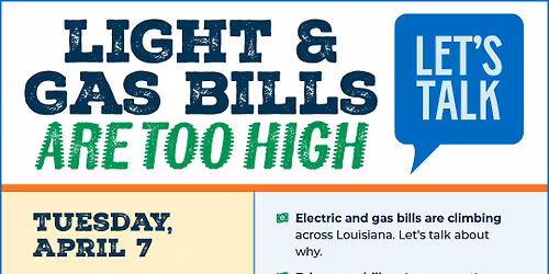 Light & Gas Bill Workshop in Metairie