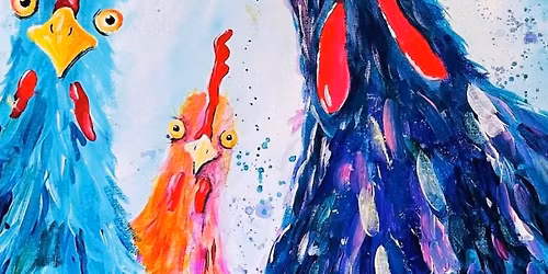 Paint chickens at The Gallery Bar Ipswich