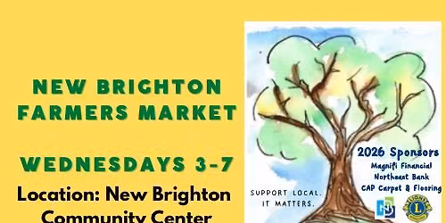 *New Brighton Farmers Market ~ Wednesdays June 3 to October 14