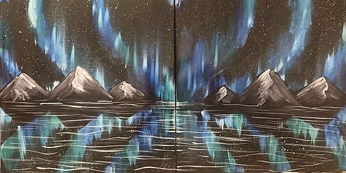 Date Night Paint and Sip: Lovers Aurora