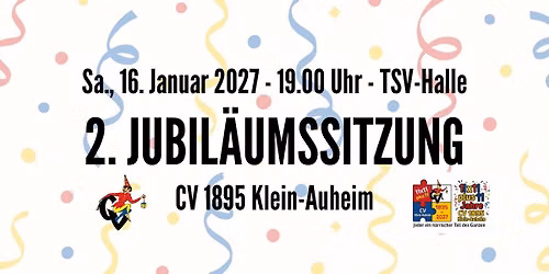 2. Jubil\u00e4umssitzung des CV 1895 Klein-Auheim
