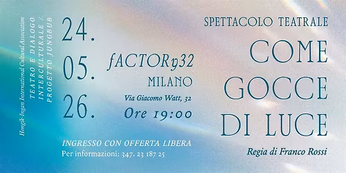 \u201cCome Gocce di Luce\u201d