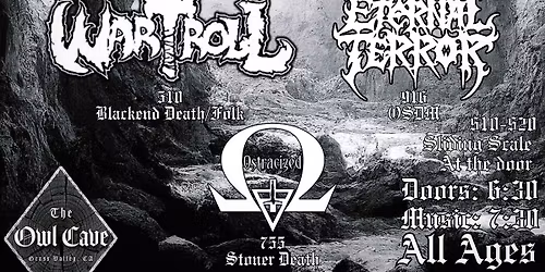 Divine Defecation LIVE with WarTroll, Eternal Terror, and Ostracized