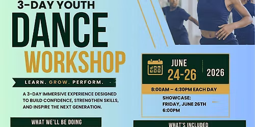 Dance With Passion Presents: 3-Day Youth Dance Workshop Summer Experience