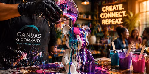Liquid Bears @ Canvas & Company | Acrylic Pour Experience | BYOB | WPB