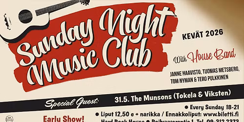 Sunnuntaiklubin vieraana The Munsons (Tokela & Viksten)
