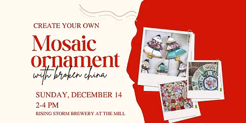 Make a mosaic ornament (With broken vintage china!)